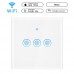 1/2/3 Weg Wifi Smart Wand Schalter Lichtschalter geeignet für Amazon Alexa Google Assistant